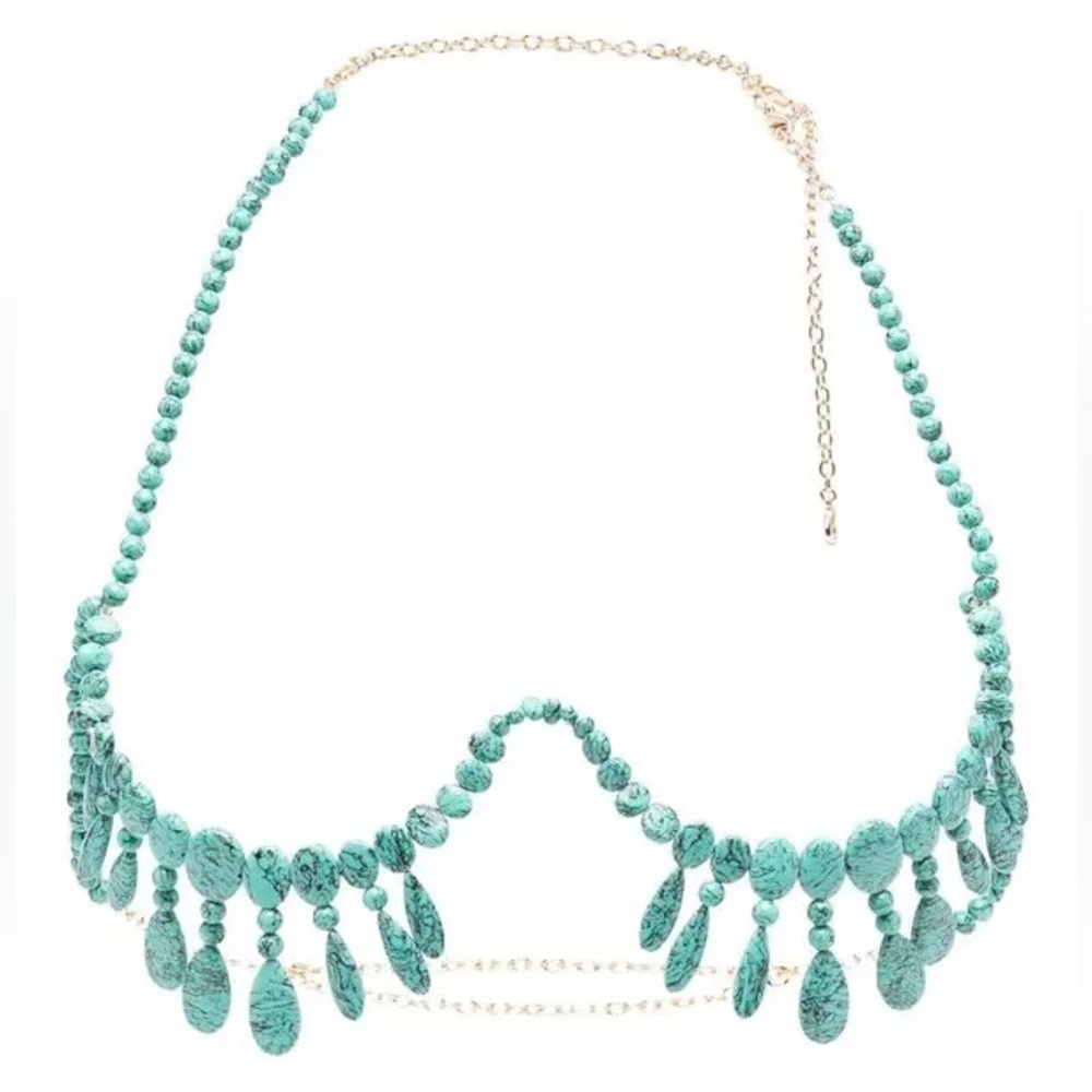 NWOB Cult Gaia Gabrie Beaded Bralette Necklace
